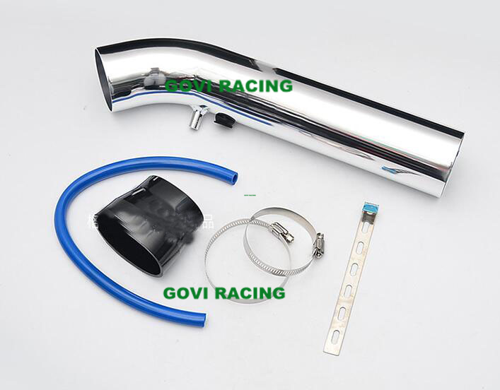 3'' Auto Aluminum Air Intake Pipe with Rubber Reducer & Clamps Bracket