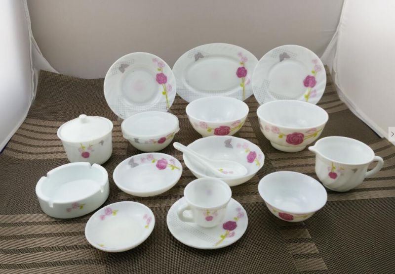 Opal Glass Dinner Set