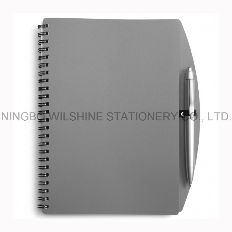 Classic A5 Size PP Cover Notebooks with Pen for Company Meeting (PPN221A)