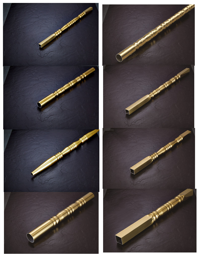 Gold Colored Stainless Steel Style Pipe and Tube