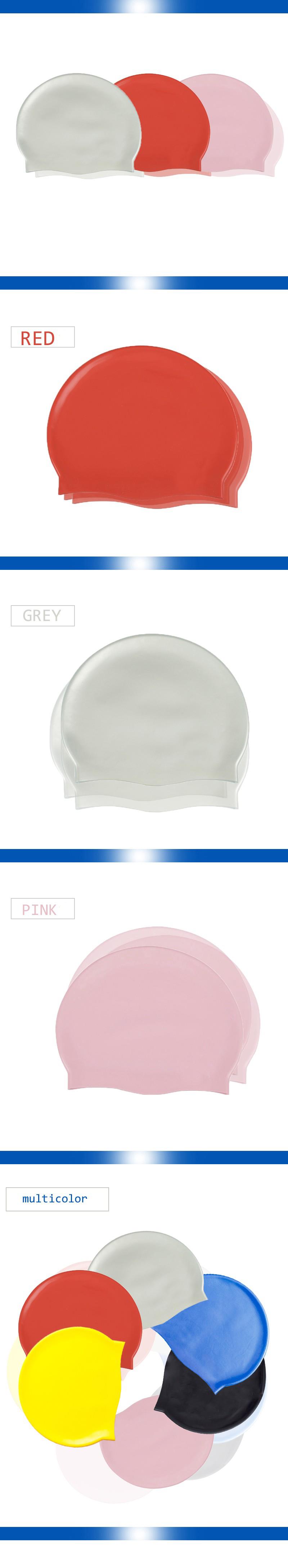 Newest Cheap Custom Silicone Swim Cap for Long Hair