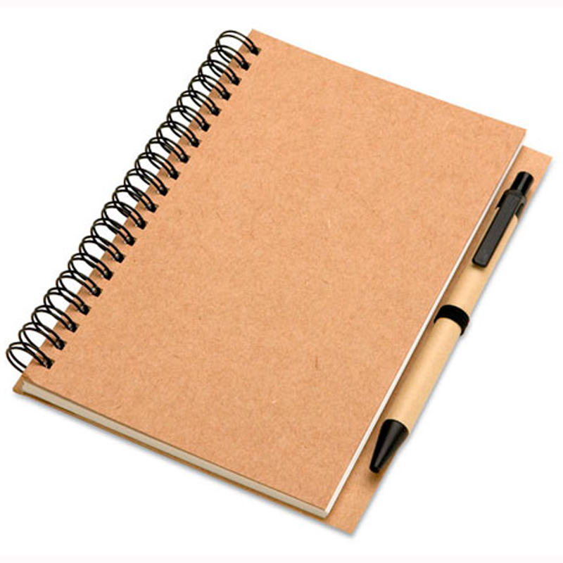 Custom Hot Selling Spiral Paper Notebook with Pen (SNB127)