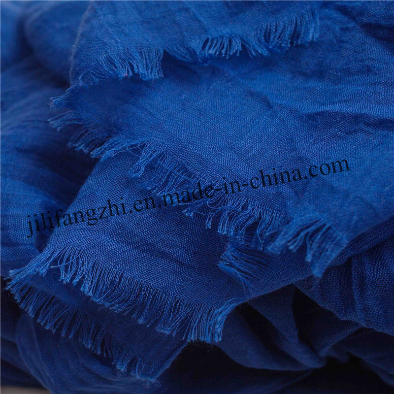 Woven Polyester Lady Plain Scarf Voile Fabric