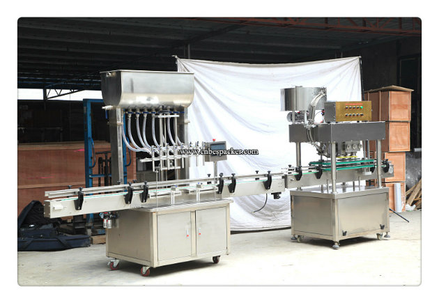 Linear Automatic Bottle Washing Filling Capping Machine