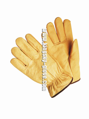 Pig Grain Leather Driver Work Glove