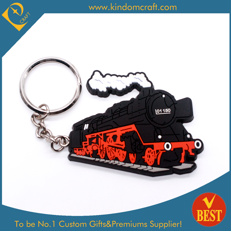 High Quality Customized Promotional Cheap 2 D Branded PVC Key Chain Series Product