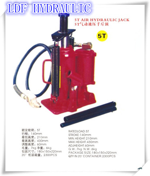 5ton Air Hydraulic Bottle Jack