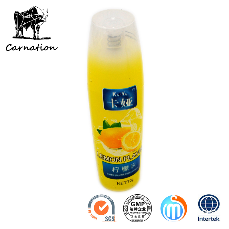 Water Soluble Lemon Flavor Sex Body Lubricant Toys