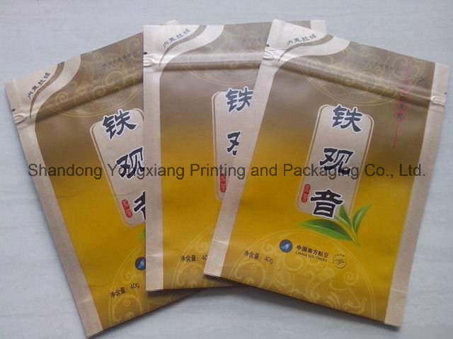 Tea Aluminum Foil Ziplock Plastic Packaging Bag