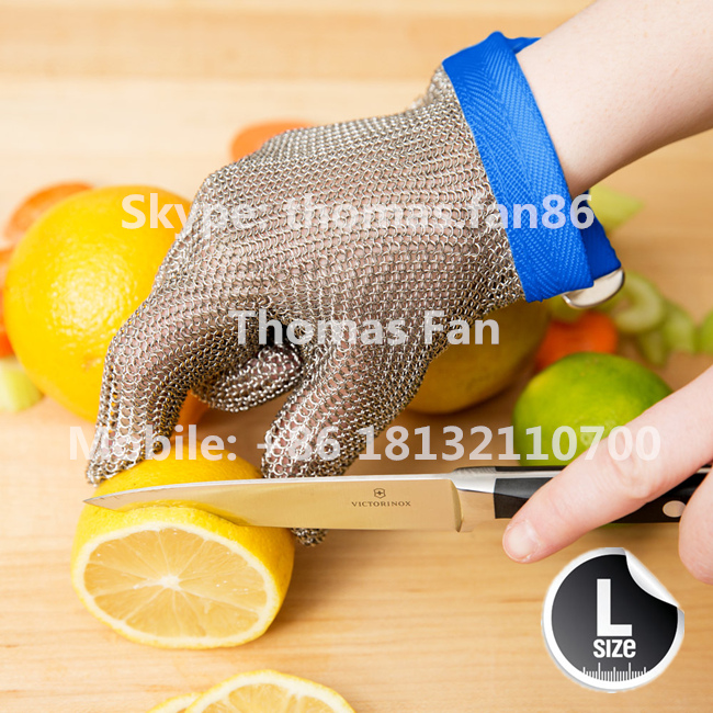 Stainless Steel Wire Mesh Glove for Butcher Garment Oyster Processing