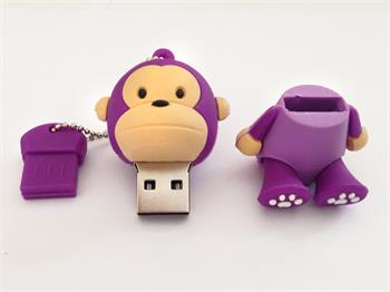 Cute Monkey USB 2.0 Flash Drive Customized 3D USB Stick