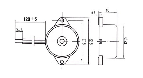 Piezoelectric Buzzers 2310 DC Drive Ceramic Piezo Ceramic Buzzer