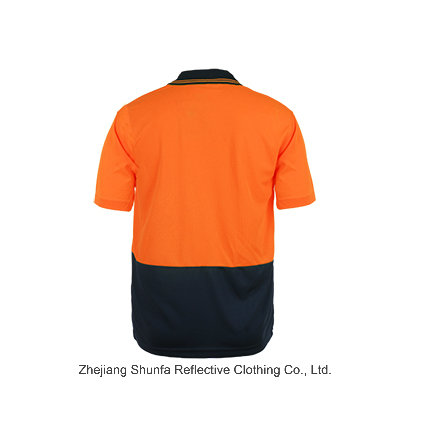 Color Combination Collar Design Polo Shirts Latest Design Safety Reflective Polo Shirt with Polyester Birdeye Fabric