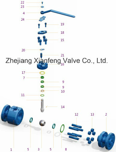 Flange End Forged Steel Floating Ball Valve