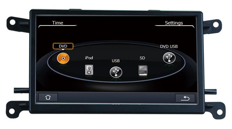 Radio DVD Navigatin for Audi A4 MP3 GPS with Pip Tmc (2007-2011)