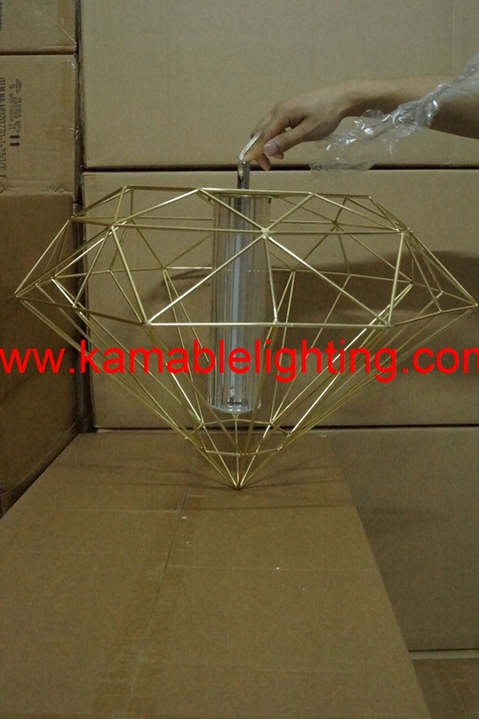 Hotel Metal Diamond Modern LED Pendant Lighting (MD21380-1A-600)