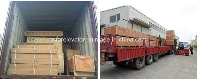 Elevator Parts with Machine Room Lift Used Geared Traction Machine (OS112-YJ140)