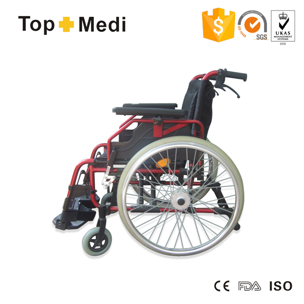 Topmedi Twa251lhpq Hot Selll Aluminum Foldable Beautiful Designed Middle East Wheelchair