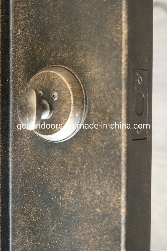 Luxury House Design Wrought Iron Security Door