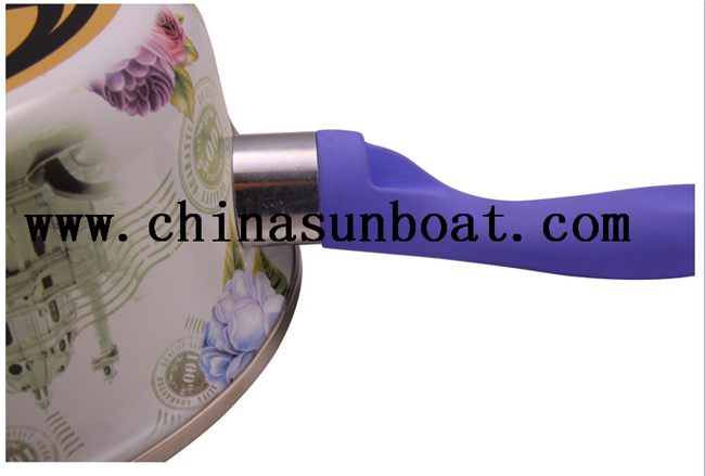 Enamel Iron Casting Flat Pot Milk Pot