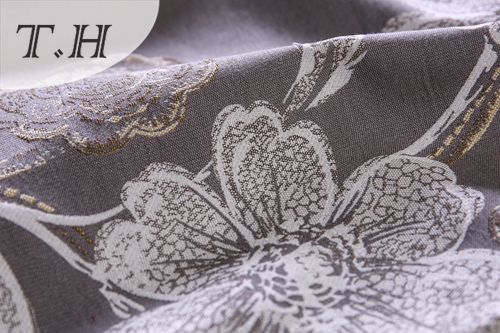 Floral Big Jacquard Fabric Design for Sofa and Furniture