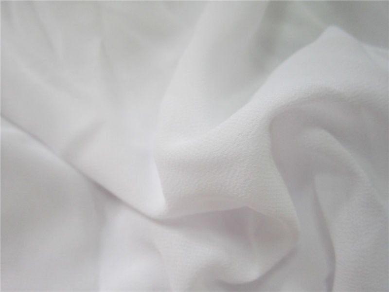 24t High Twist Polyester Chiffon Fabric for Dress (XSFC-001)