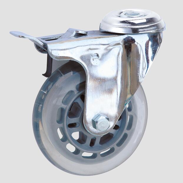 3inch Industrial Caster Transparent Caster with Brake