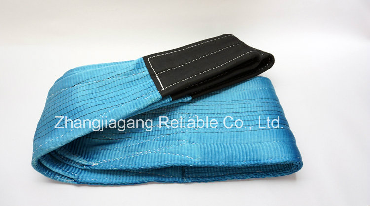 Heat Resistant Polyester Flat Belt Type Color Code Webbing Sling for Crane