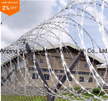 High Quality Galvanized Concertina Razor Wire/Razor Barbed Wire Manufactory