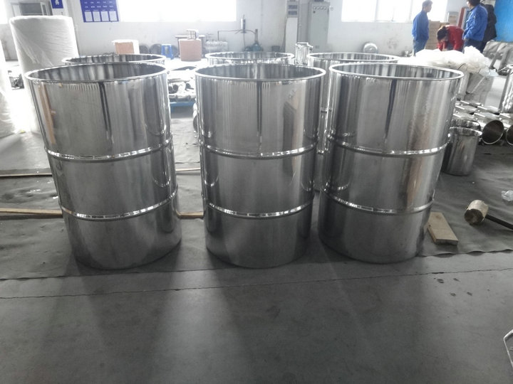 Stainless Steel Drum, Drum with Clamp Lid, Open Top Stainless Steel Drum