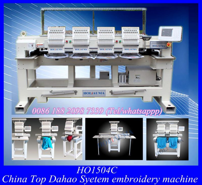 Four Head Automatic Computer Cap Embroidery Machine with Wilcom Embroidery Software