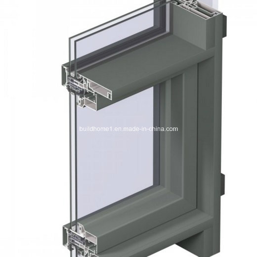 Architectural Configured Reflective Low E Glass Curtain Wall Section