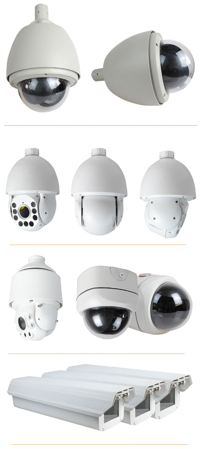 Traffic Monitoring IP66 Waterproof CCTV Bullet Camera Housing for Security Protection