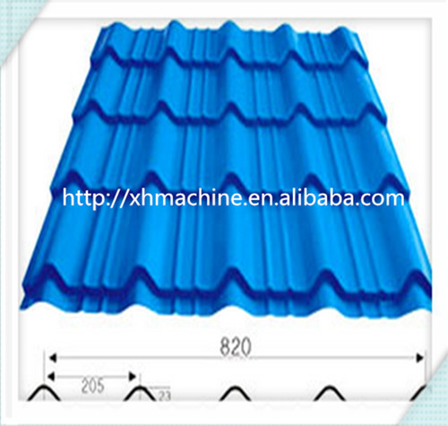Making Glazed Roofing Tiles Step Roll Forming Machine