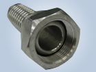 Metric Female 74 Degree Cone Seat Swaged Hose Fittings Replace Parker Fittings and Eaton Fittings