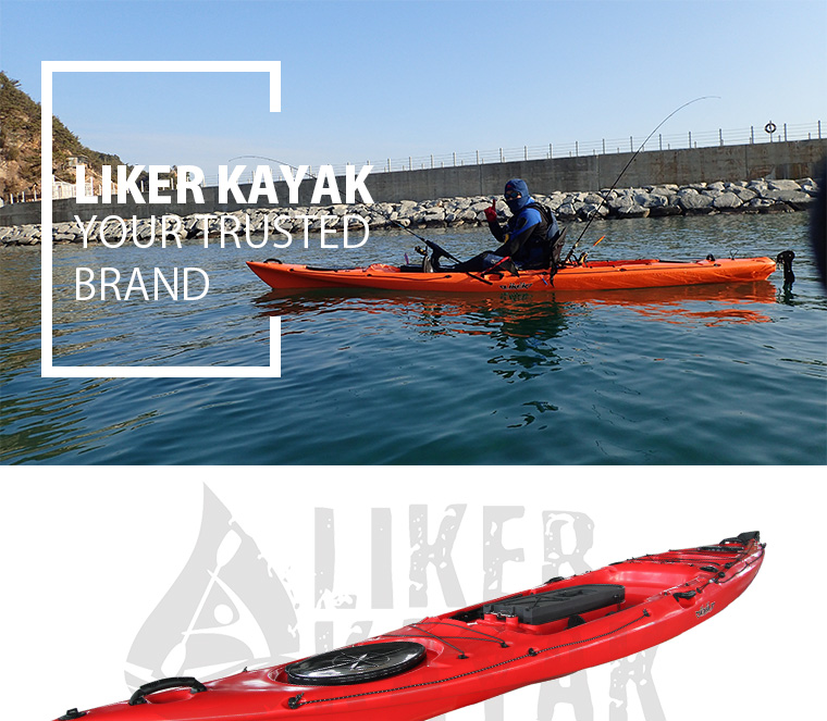 Fishing Kayak, Fishing Boat, Kayak with Two Insert Fishing Rod Holders