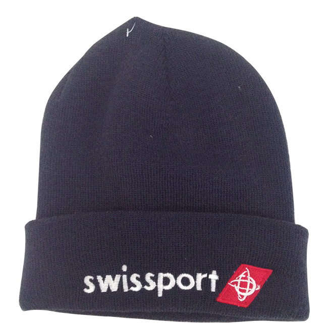 OEM Produce Customized Logo Sports Embroidered Acrylic Winter Knitted Beanie Cap