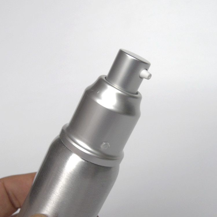 High Quality 250ml Silver Aluminum Shampoo Bottle, Aluminum Pump Bottle for Cosmetic Packaging