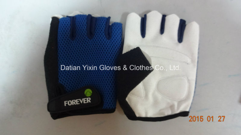 Racing Glove-Safety Glove-Hand Glove-PU Glove-Half Finger Glove