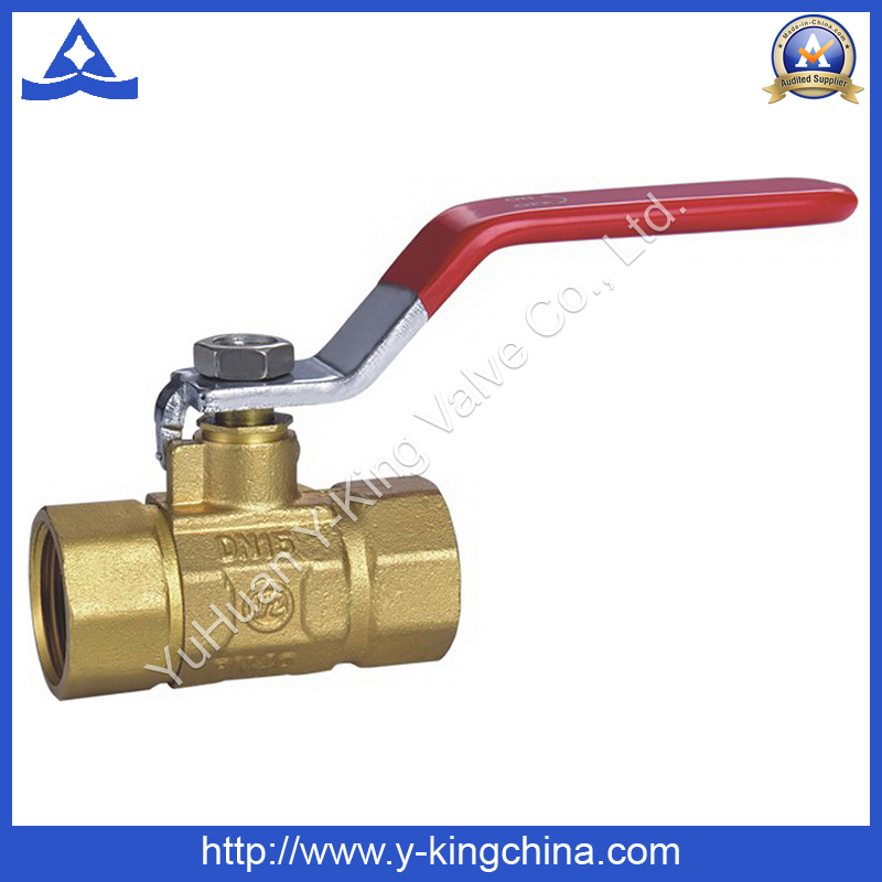 Brass Color Ball Valve with Iron Handle (YD-1019)