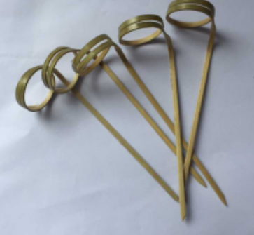 Wholesale Bamboo Loop Skewer with Knotted