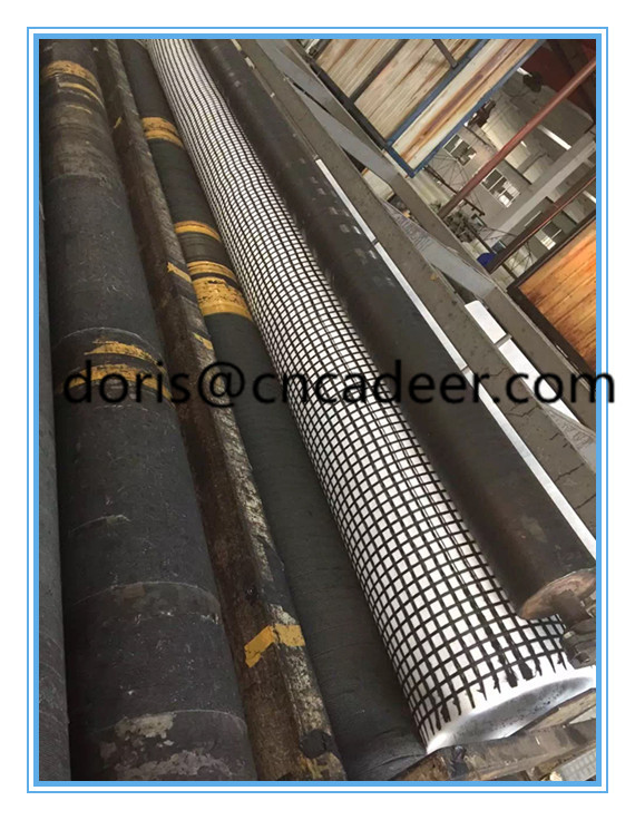 Fiberglass Geogrid Composite with Polyester Geotextile 150g