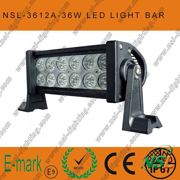 13.5'' 36W 12LED Offroad Light Bars for Truck Boat Hight Brighness IP67 LED Work Light Bar