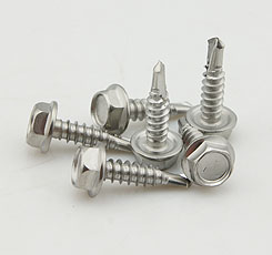 8X1 Inch Ss410 Hex Washer Head Self Drilling Screw