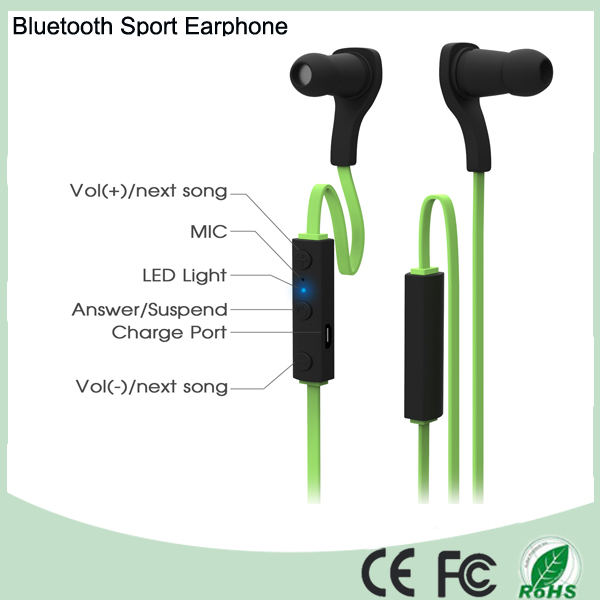 Built- in Microphone Wireless Bluetooth Headset Sport Stereo Headphone (BT-188-B)