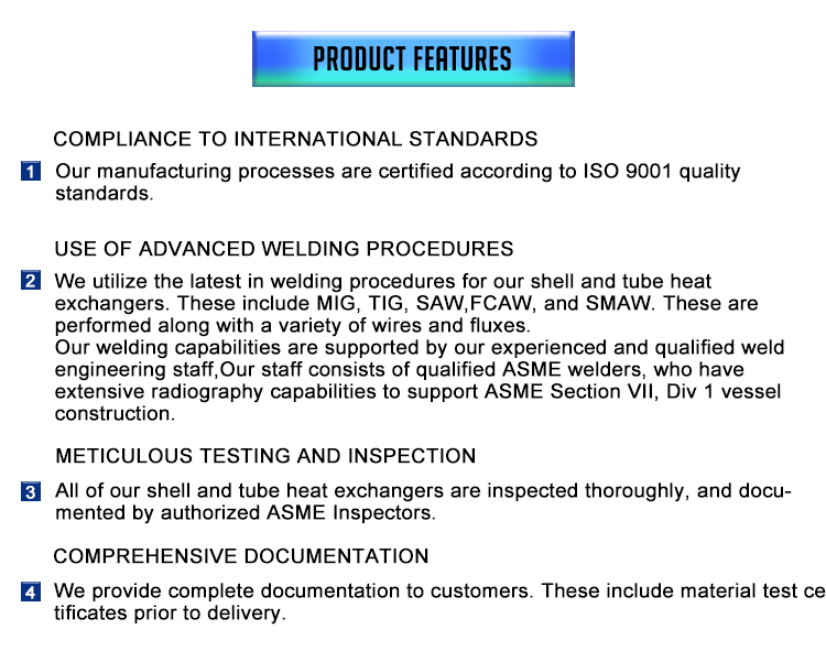 industrial machinery shell and tube heat exchanger