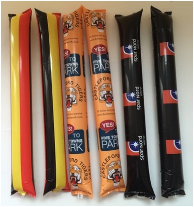 Customized Refueling Football Cheer Sticks, PE Material Abnormity La-La-La Bar