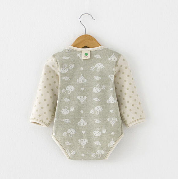 Jacquard Organic Cotton Baby Romper for Summer