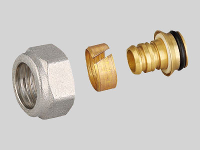 Brass Nickel Plated Compression End Pex Female Equal Elbow for Pex-Al-Pex Fitting (AV9054)