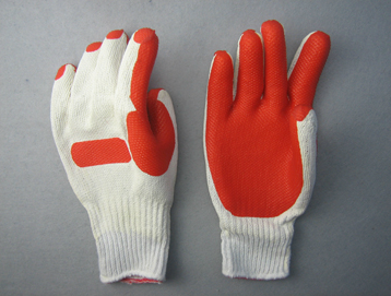 Polyester Liner Tough Latex Coated Glove-5201